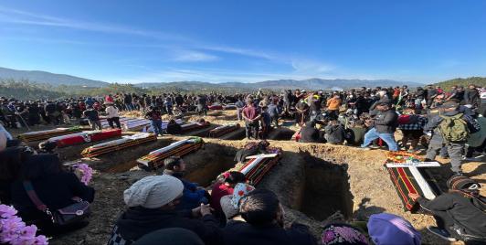 Mass Burial sites at Lamka, Manipur, India. Photo: Thanglianmung Neihsia
