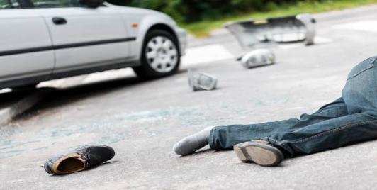 Pedestrian killed in road accident