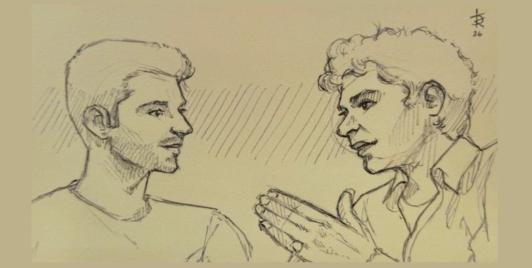 Sarim Kidwai’s sketch of his meeting with filmmaker Sriram Emani