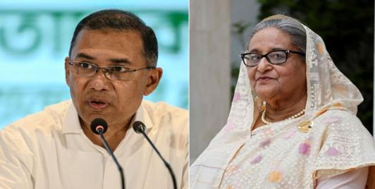 PM Tarique Rahman and Sheikh Hasina