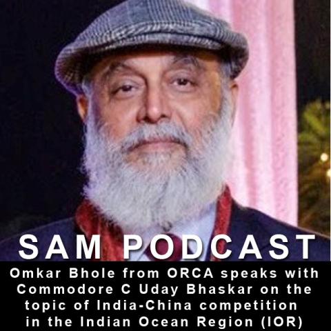 Commodore C Uday Bhaskar on the topic of India-China competition in the Indian Ocean Region (IOR)