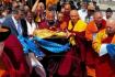 Relics of Arahant Mahamogallana and Arahant Sariputta being received in the Mongolian capital Ulaanbataar on May 30, 2026 after they were brought from India