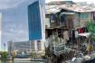 Luxury apartments and slums in Colombo